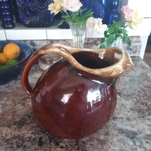 Vintage Hull Oven Proof Drip Pottery Water Pitcher